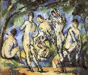 were seven men and Bath Paul Cezanne